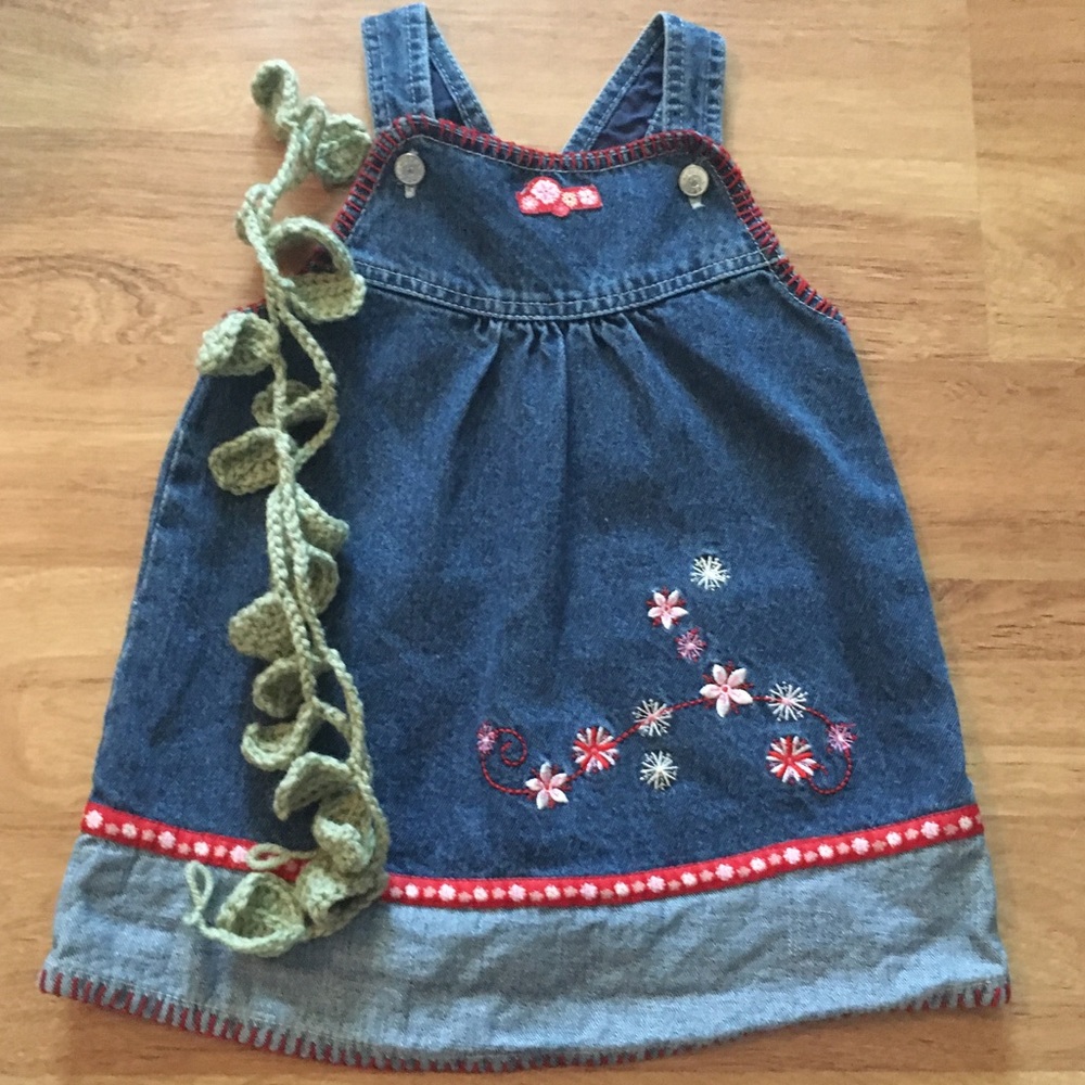 Cradle Togs 24m Denim Overall Dress